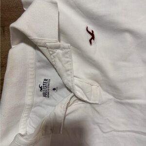 Hollister White Polo with Red Logo